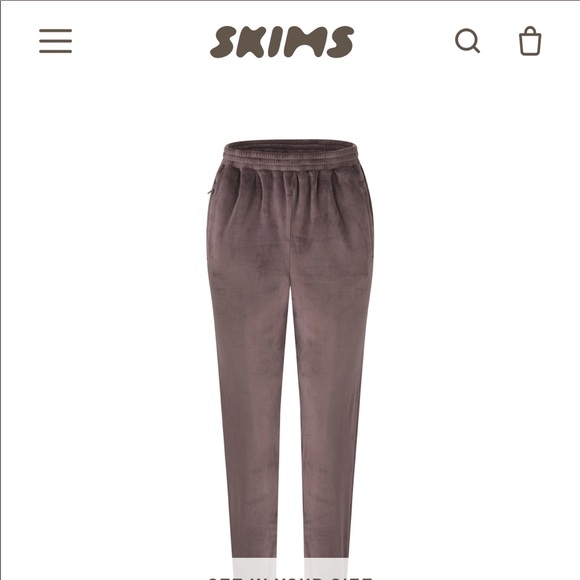 SKIMS Velour Hoodie and Jogger XL Amethyst - Picture 2 of 4